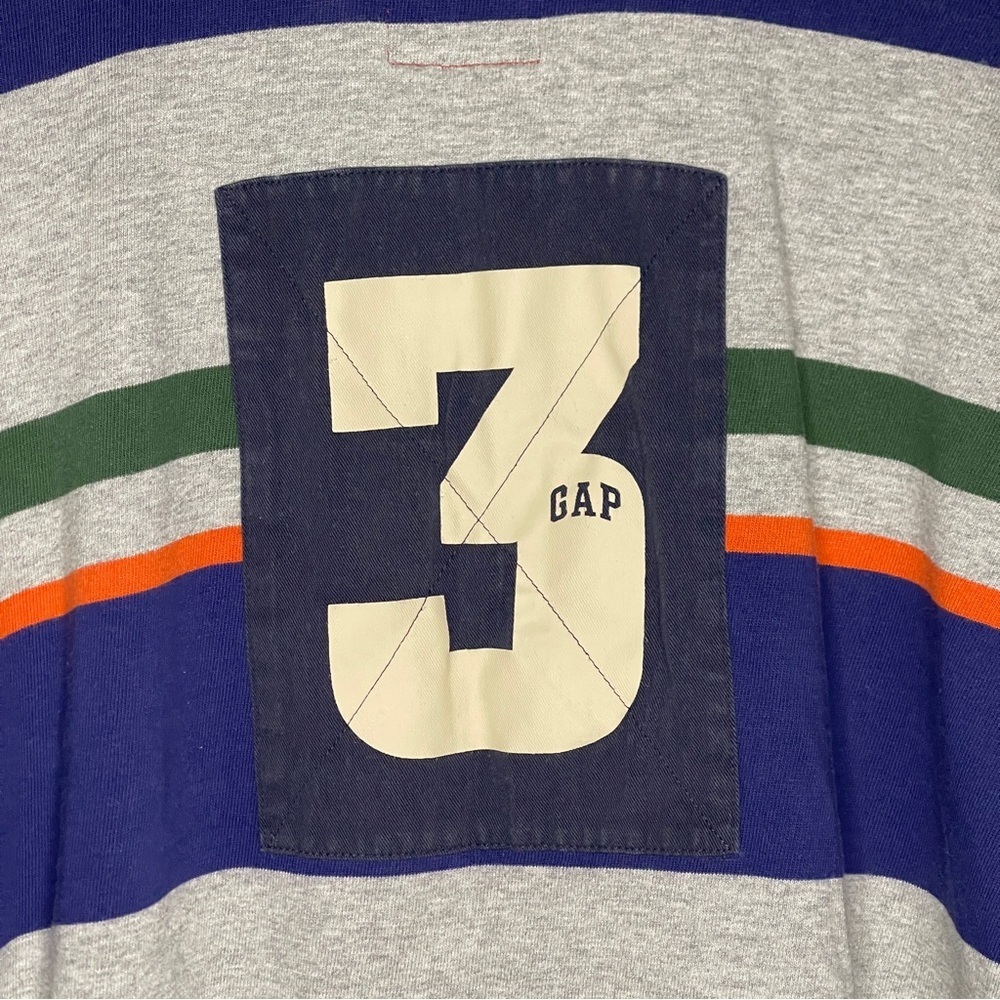Vintage 2001 Gap Rugby Long Sleeve Boys Size XXL Mens Small XS Striped 3 Katseye - Picture 3 of 9